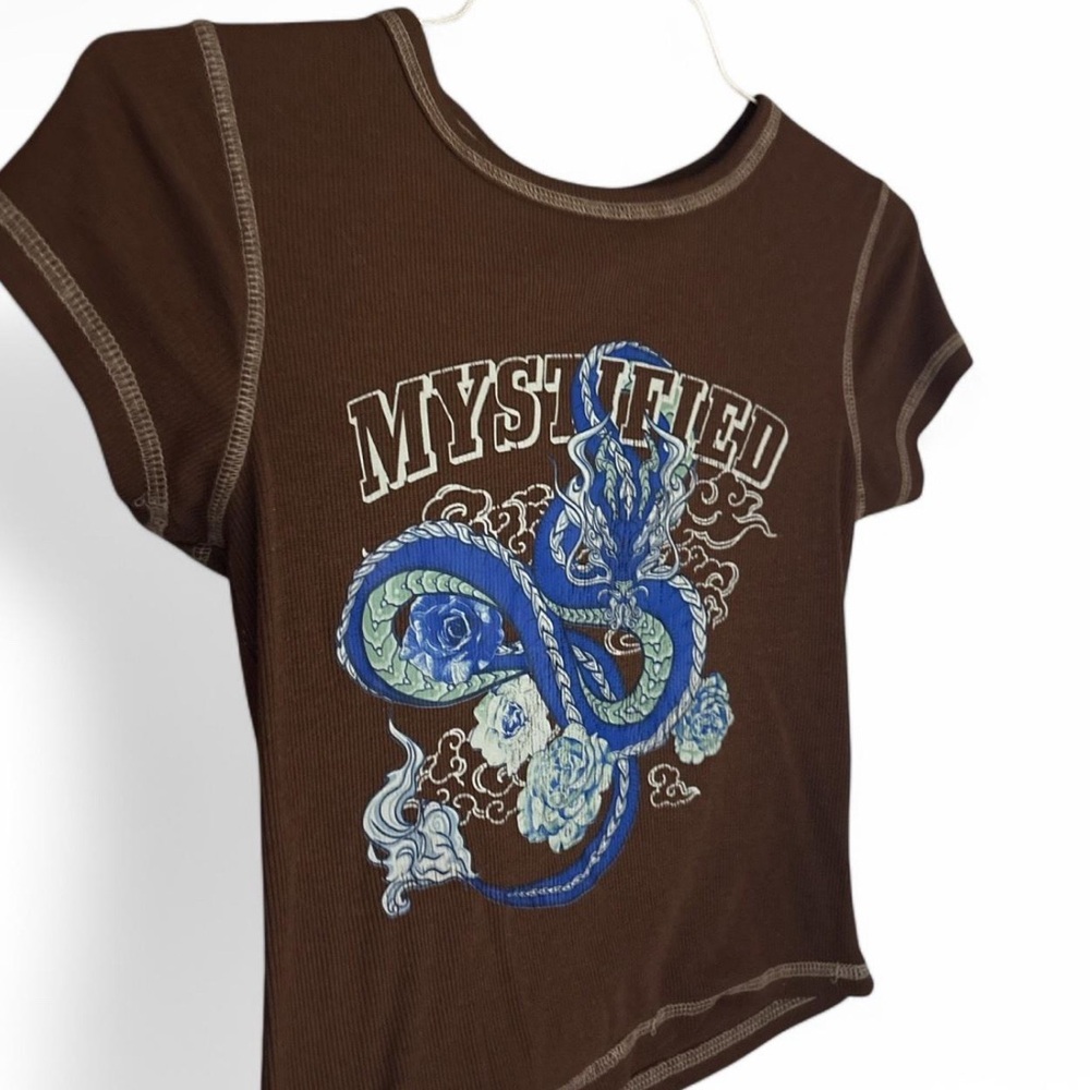 Brown Mystified Graphic Tee